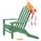 Small Adirondack Chair Wall Stencil | 596B by Designer Stencils | Outdoor Stencils | Reusable Art Craft Stencils for Painting on Walls, Canvas, Wood | Reusable Plastic Paint Stencil for Home Makeover | Easy to Use & Clean Art Stencil